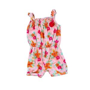Carter's baby girl floral romper summer Jumpsuit size 12 months